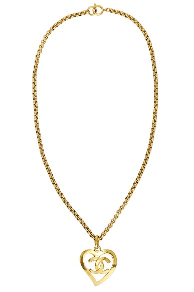 Chanel Coco Mark Heart Necklace