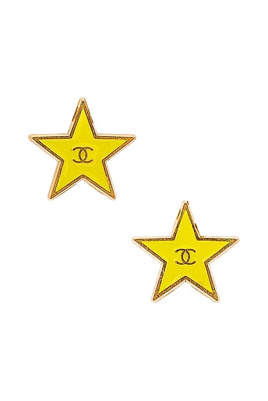 Chanel Coco Mark Star Earrings