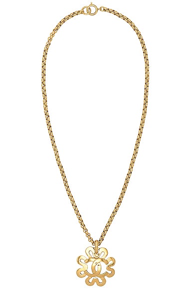 Chanel 1995 CC Clover Necklace