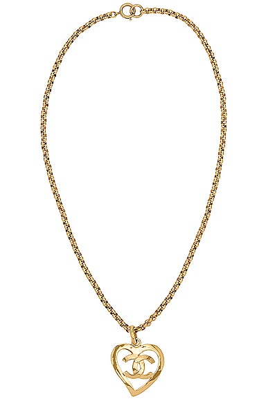 Chanel 1995 CC Heart Necklace