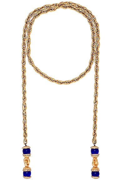 FWRD Renew Chanel Vintage Lariat Necklace in Gold