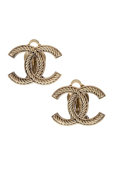 Chanel Coco Clip On Earrings
