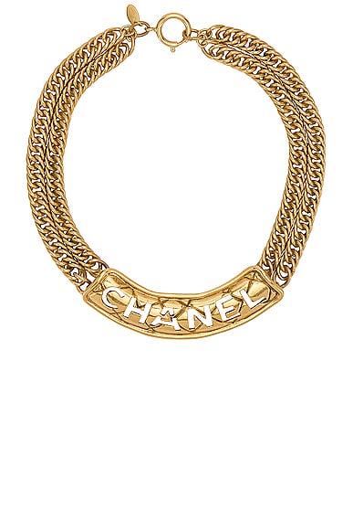 Chanel Logo Chain Necklace