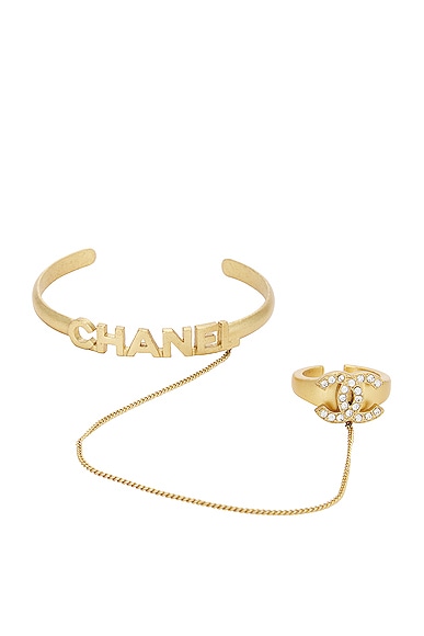 Chanel Coco Rhinestone Ring & Bangle