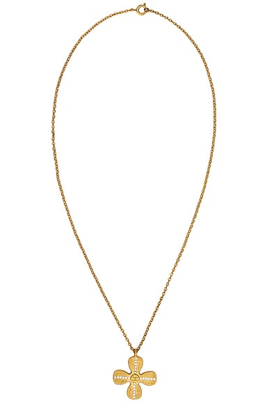 Chanel Clover Coco Rhinestone Necklace
