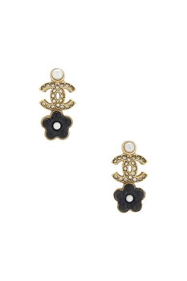 Chanel Camellia Drop Earrings