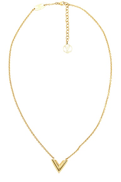 FWRD Renew Louis Vuitton Necklace in Gold