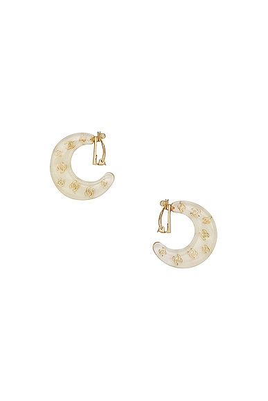 Chanel CC Hoop Clip-On Earrings