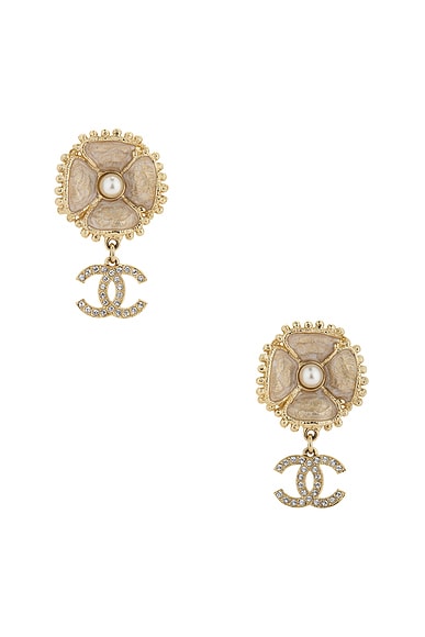 Chanel Camellia Earrings