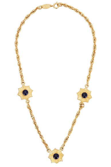 FWRD Renew Chanel 1984 Coco Mark Necklace in Gold