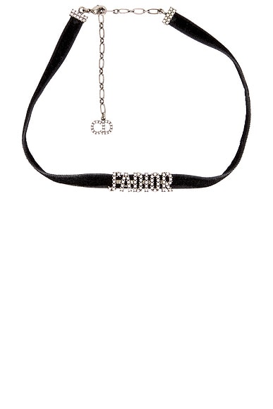 Dior J'Adior Rhinestone Choker Necklace