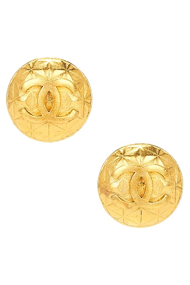 Chanel 1996 Coco Mark Clip-On Earrings