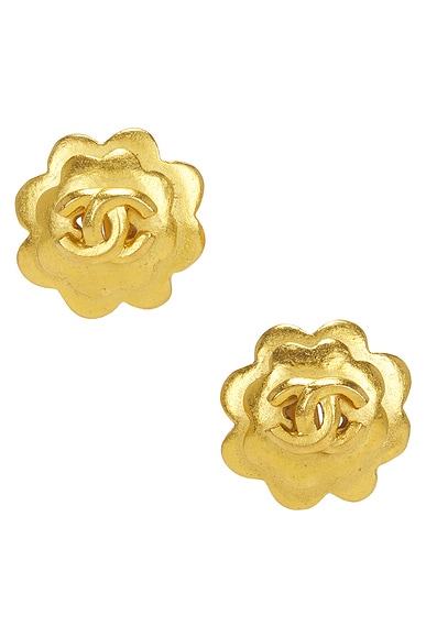 Chanel 1996 Coco Mark Clip-On Earrings