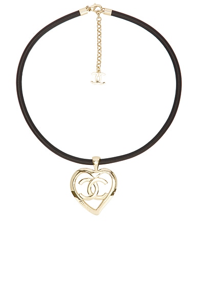 Chanel CC Heart Necklace