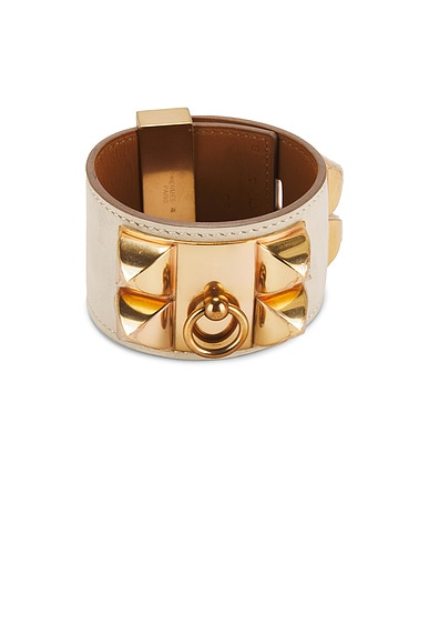 FWRD Renew Hermes Collier De Chien Bracelet in Ivory