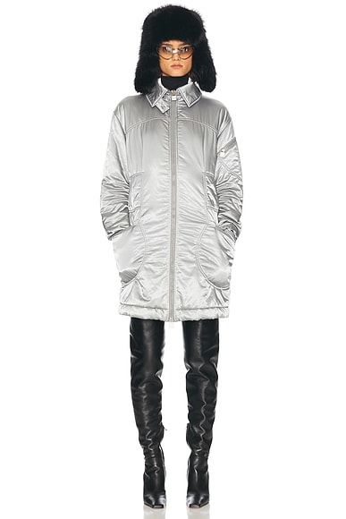 Chanel Sports Line Quilted Long Puffer Ski Coat