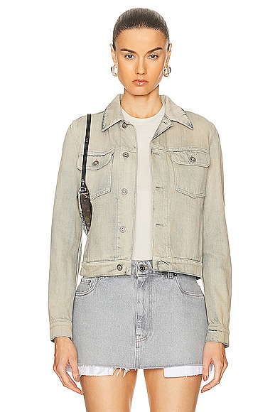 Shredded jean shop jacket