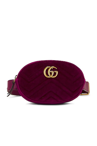 Gucci Gg Marmont Belt Bag In Purple
