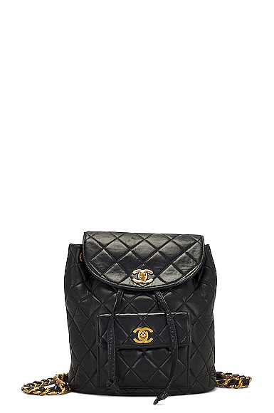 Chanel Quilted Lambskin Vintage Turnlock Backpack