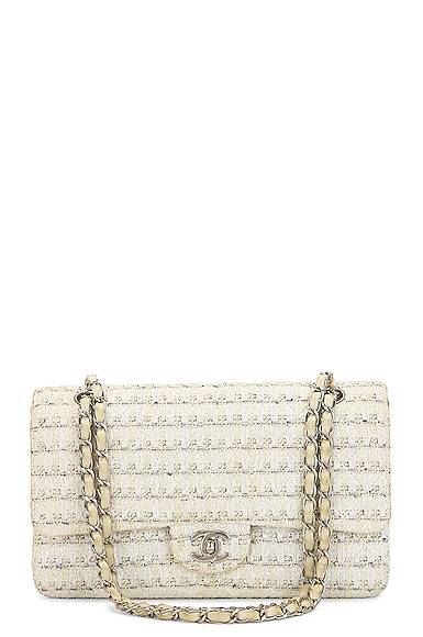 Chanel Classic Single Flap Bag Quilted Houndstooth Tweed and Ribbon Mini at  1stDibs