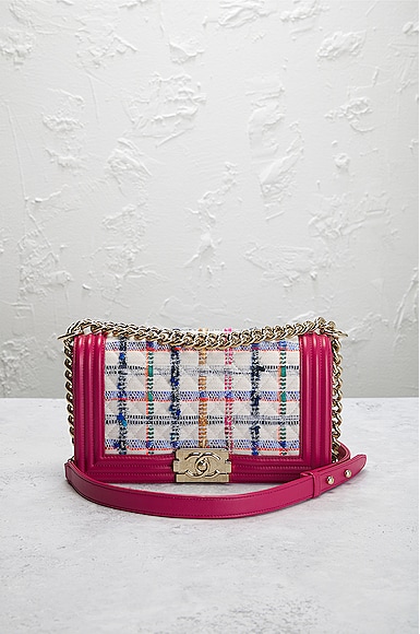 Chanel Pre-owned 2019 Multi-Pocket Tweed Backpack - Pink