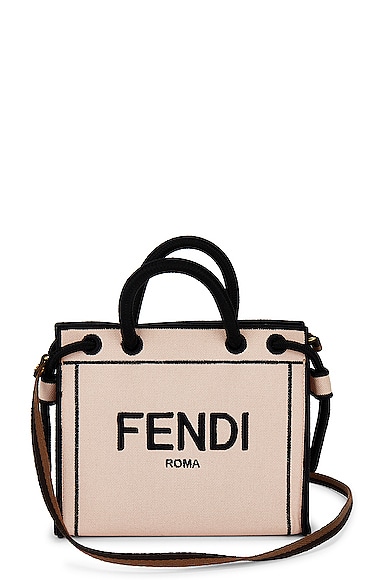 FWRD Renew Fendi Roma Canvas 2 Way Shopping Tote in Multi