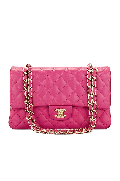 Chanel Medium Lambskin Classic Double Flap Shoulder Bag