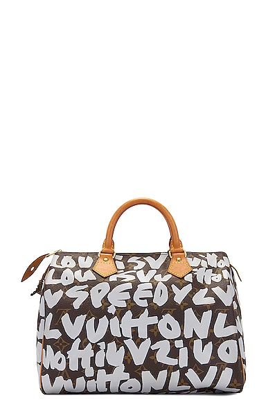 Pre-owned Louis Vuitton Graffiti 30 Speedy Bag In Multi