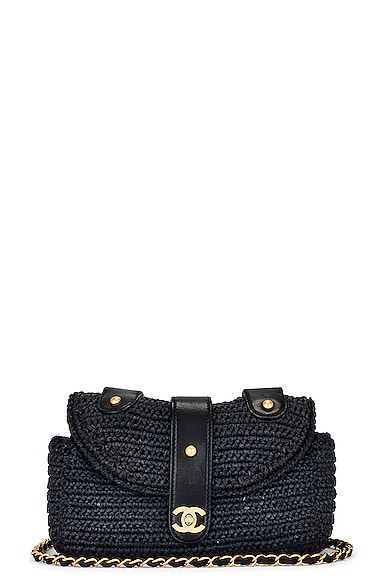CHANEL Boy Chain Shoulder Bag Navy Quilted Flap Caviar Grained L15 –  hannari-shop