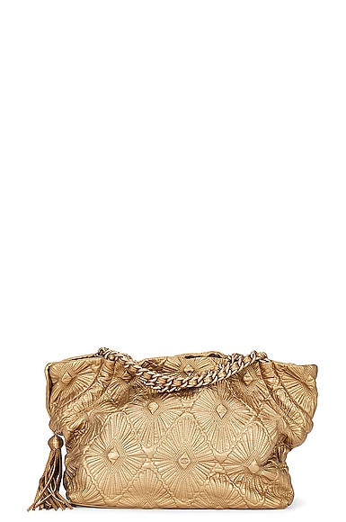 FWRD Renew Chanel Ca D'Oro Tote Bag in Gold