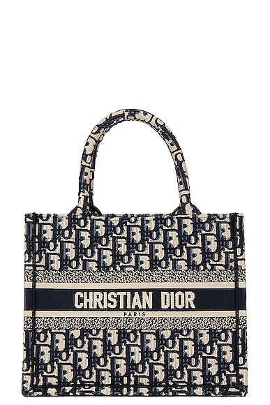 FWRD Renew Dior Book Tote Bag in Black