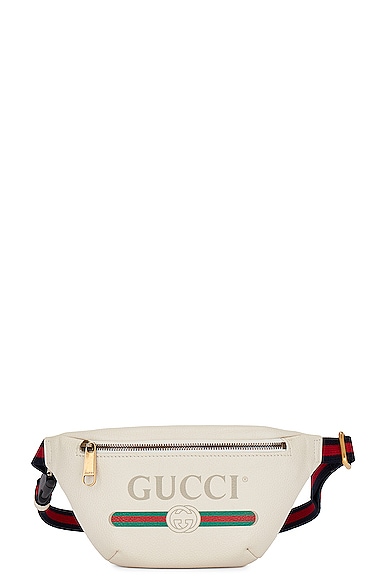 Gucci Logo Waist Bag in White
