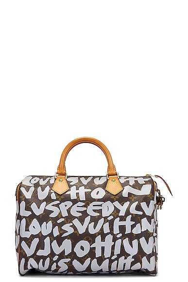 FWRD Renew Louis Vuitton Graffiti Speedy 30 Bag in Multi