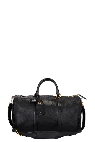 Chanel Quilted Leather Duffle Bag