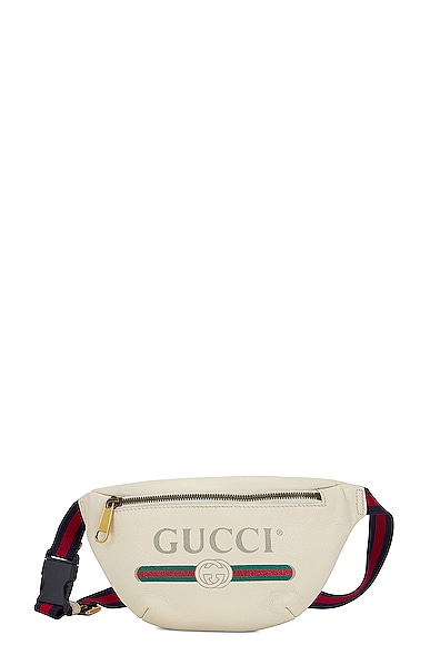 Gucci Logo Waist Bag in Ivory