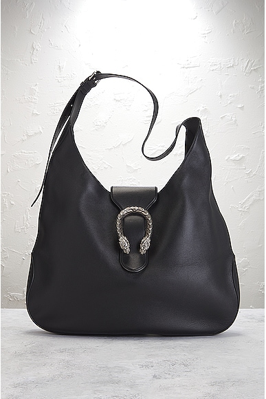 Shop Gucci Dionysus Hobo Shoulder Bag In Black