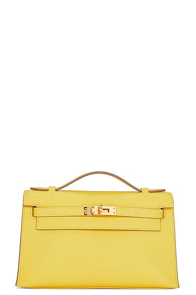 Hermes Calfskin Kelly Pochette Handbag
