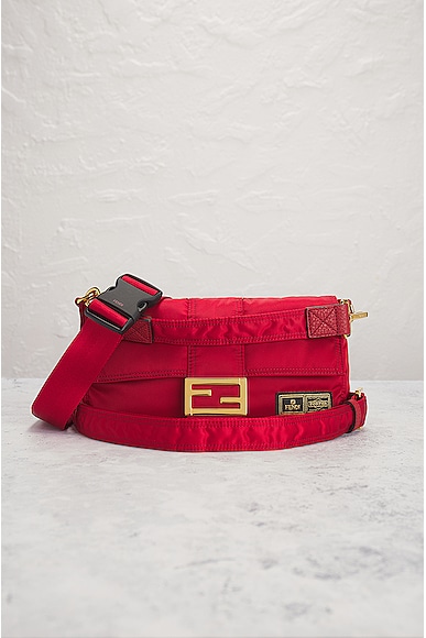 Shop Fendi X Porter Mama Baguette 3 Way Shoulder Bag In Red