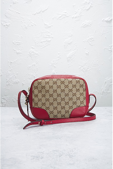 Shop Gucci Gg Canvas Shoulder Bag In Beige