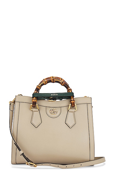FWRD Renew Gucci Diana 2 Way Handbag in Taupe