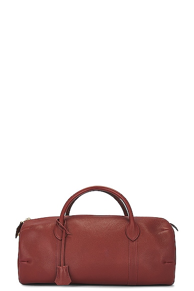 FWRD Renew Hermes Mademoiselle Leather Handbag in Brown