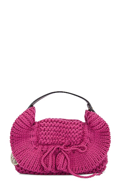 FWRD Renew Fendi Knit Handbag in Pink | FWRD
