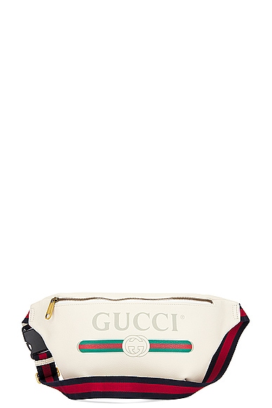 FWRD Renew Gucci Marmont Waist Bag in White