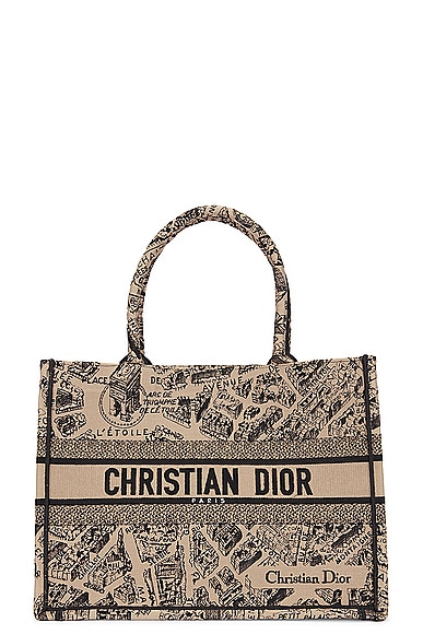 Shop Dior Book Tote Bag In Beige