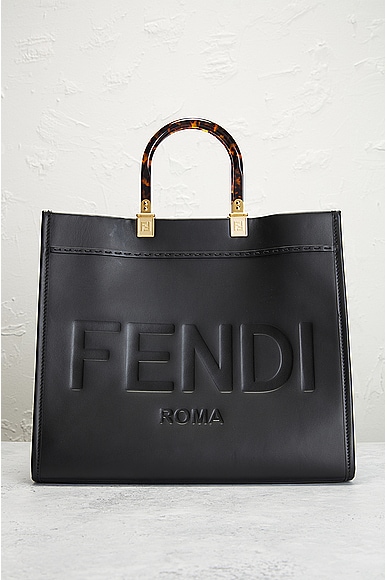 Shop Fendi Tote Bag In Black