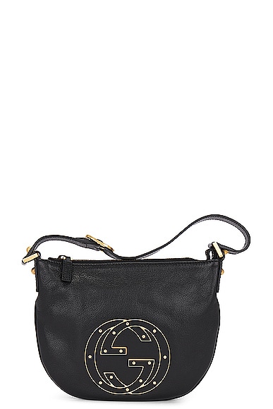 Gucci Blondie Leather Shoulder Bag in Black