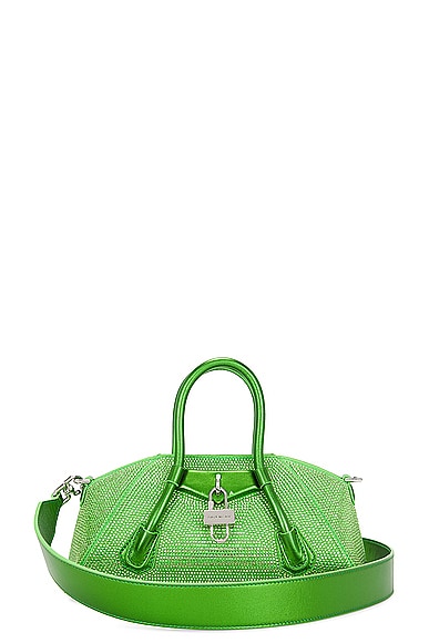 FWRD Renew Givenchy Mini Antigona Stretch Bag in Absynthe Green