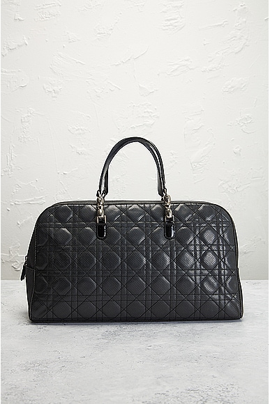 Shop Dior Cannage Malice Handbag In Black