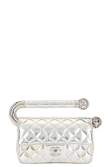 Chanel Quilted Turnlock Flap Clutch