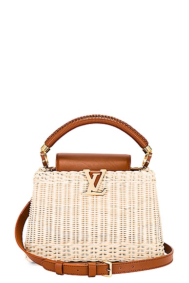 FWRD Renew Louis Vuitton Capucines BB Handbag in Brown